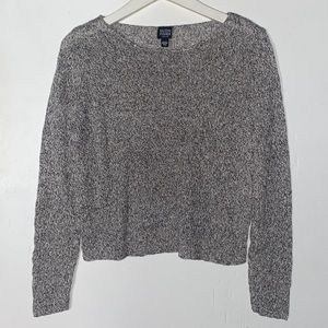 Eileen Fisher Black & White Marled Long Sleeve